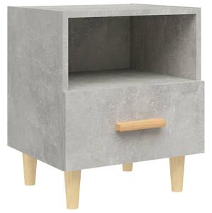 Nočný stolík betónovo-sivý 40x35x47 cm