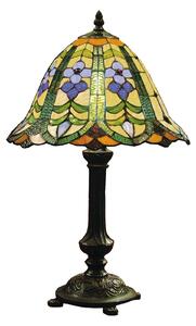 Kvetinová stolná lampa Eleanor v štýle Tiffany