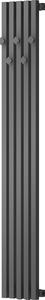 Mexen, Mexen Flux dekoratívny kúpeľňový radiátor 1500 x 240 mm, 450 W, antracit - W127-1500-240-00-66