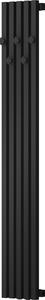 Mexen, Mexen Flux dekoratívny kúpeľňový radiátor 1500 x 240 mm, 450 W, čierny - W127-1500-240-00-70