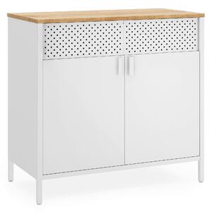 KOMODA, biela, béžová, 80/76/40 cm Boxxx - Komody, Online Only