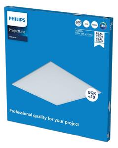 Philips ProjectLine LED panel UGR<19 840 60x60cm, Biela / opálová, Pracovňa / Kancelária, kov, Zapustené stropné svietidlo