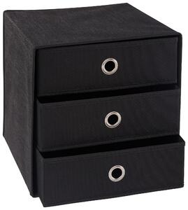 SKLADACÍ BOX, kov, textil, kartón, 32/32/31,5 cm Carryhome - Úložné boxy & dekoračné boxy