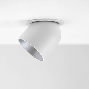SLC Cup LED downlight biela /strieborná 3 000K, Biela / opálová, Obývacia izba / jedáleň, Hliník, Moderný, Zapustené stropné svietidlo