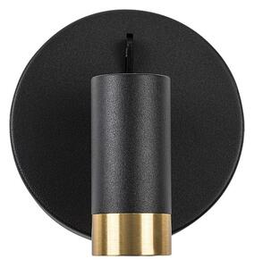 RABALUX 75040 Kadir nástenné bodové svietidlo/spot s vypínačom D120mm LED 3W/270lm 4000K čierna, zlatá