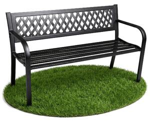 Ak furniture Záhradná lavička KALIA čierna