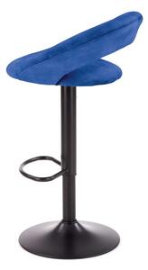 HALMAR Barová stolička H102 tmavo modrá