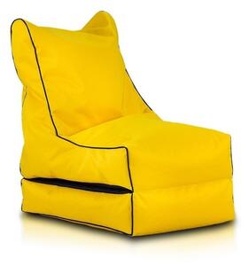 Supplies FUMIKO tkaný sedací vak polyester - žltý