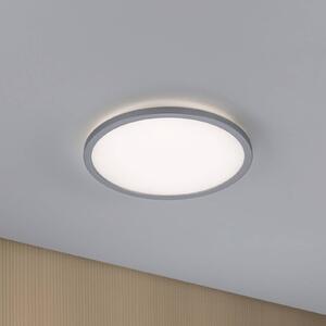 LED panel Paulmann Atria Shine, chróm, Ø 29 cm, 3000 K, zapnutie/vypnutie, IP20, Hliník / sivá / zinok, Obývacia izba / jedáleň, Plast, Moderný, Závesné svietidlo
