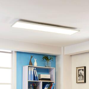LED panel Arcchio Arthur, 120 x 30 cm, strieborný, 4000 K, Biela / opálová, Obývacia izba / jedáleň, Plast, Moderný, Stropné svetlo