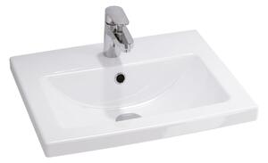Cersanit Como umývadlo 50x40 cm obdĺžnik umývadlo na nábytok biela K32-002-BOX