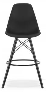 LAMAL Pub škandinávska barová stolička - čierna