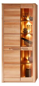 VITRÍNA, jadrový buk, jadrový buk, 85/203/40 cm Carryhome - Sklenené vitríny