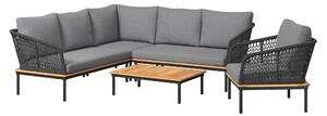 ZÁHRADNÁ ZOSTAVA 5-dielne, drevo, kov, plast, textil Ambia Garden - Série záhradného nábytku