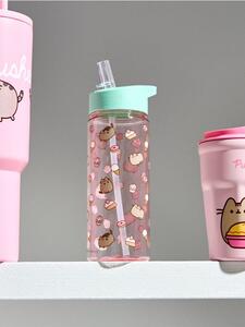 Sinsay - Fľaša na vodu s rúčkou a slamkou Pusheen the Cat - viacfarebná
