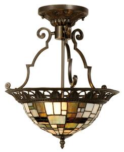 Vitrážová lampa Tiffany stropná, stropnica Ø 38*19 CM
