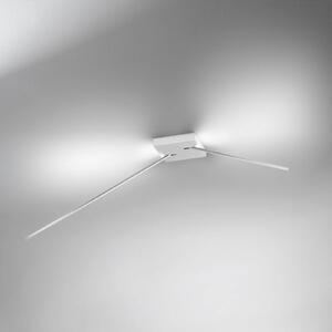 ICONE Spillo - Stropné svietidlo s LED, 2-ramenné. biela