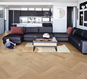 KAHRS Life authentic herringbone Dub ginseng LTCLRW5002-121 Levá lamela - 0.79 m2