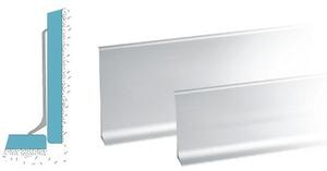 Lišta soklová Cezar LP59 Striebro celohliníková 59x10x2500 mm
