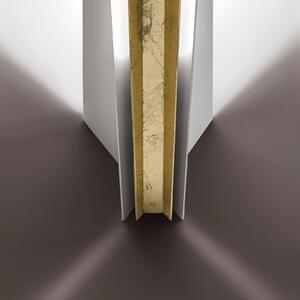 ICONE Reverse - LED stojacia lampa so zlatým listom