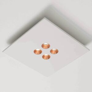 ICONE Confort – stropné LED svietidlo biele-meď