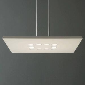Závesné svietidlo ICONE Confort LED v elegantnej bielej farbe