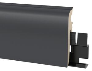 Lišta soklová PVC Arbiton VIGO 60 RAL 7024 Antracit 04 60x15x2200 mm