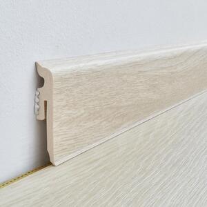 Lišta soklová PVC Arbiton VIGO 60 Dub Alba 180 60x15x2200 mm