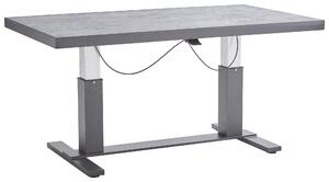STÔL NA TERASU, kov, sklo, 141/80/50-70 cm Amatio - Záhradné stoly