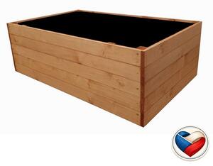 Drevený vyvýšený záhon COMFORT 125 × 78 × 41 cm, smrek
