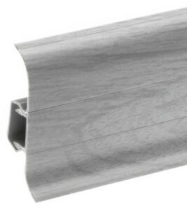 Lišta soklová PVC Cezar PREMIUM Classic Dub Sivý Svetlý M078 59x22x2200 mm