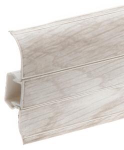 Lišta soklová PVC Cezar PREMIUM Classic Jaseň Baltimore M142 59x22x2200 mm