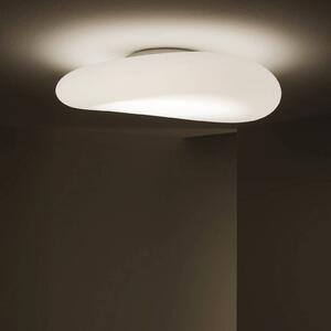 Stropné LED svetlo Mr. Magoo, DALI, 76 cm, Biela / opálová, Obývacia izba / jedáleň, Plast, Moderný, Závesné svietidlo