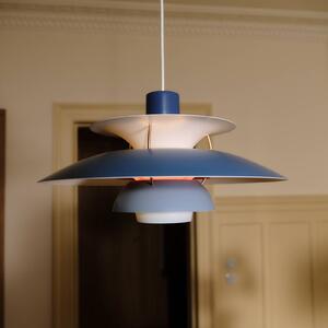 Louis Poulsen PH 5 dizajnérska závesná lampa modrá, Modrá, Obývacia izba / jedáleň, Hliník, Dizajn, Závesné svietidlo