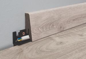 Lišta soklová Naturel šedá, MDF, dĺžka 260 cm, L58C8477