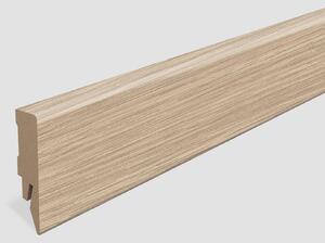 Lišta soklová Egger 58 hranatá L627 MDF fólia 58x14x2400 mm