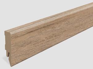 Lišta soklová Egger 58 hranatá L640 MDF fólia 58x14x2400 mm