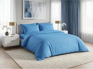 Hotelové obliečky z mikrovlákna JASMINE PURE svetlomodré - prúžok 1 cm Rozmer obliečky: 70 x 90 cm | 140 x 200 cm