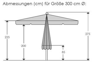 SLNEČNÍK 300 cm Schneider - Online Only záhrada, Online Only