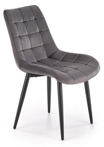 Halmar K580 jedálenská stolička, látka VELVET 21 sivá