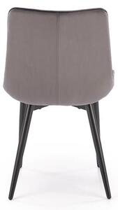 Halmar K580 jedálenská stolička, látka VELVET 21 sivá