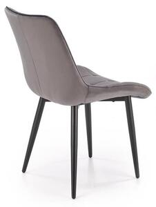 Halmar K580 jedálenská stolička, látka VELVET 21 sivá