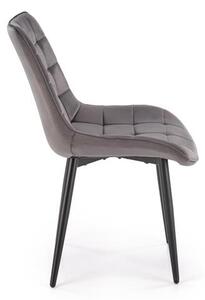 Halmar K580 jedálenská stolička, látka VELVET 21 sivá