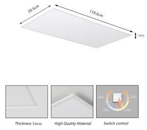 Brilagi - SLIMFRAME stropné LED svietidlo/80W/230V 120x60 cm 3000/4000/6000K biele