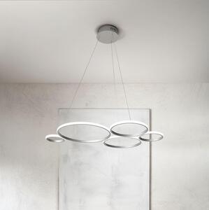 Ondaluce - LED stmievateľný závesný luster na lanku POIS LED/60W/230V strieborná