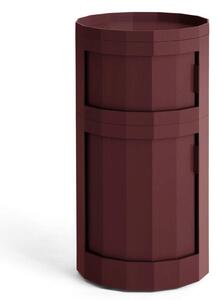 HAY Úložný stolík Facet Cabinet 110, burgundy