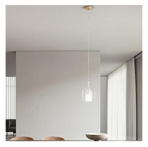Ondaluce - Závesný luster na lanku THELMA 1xE27/15W/230V pr. 19,5 cm zlatá/číra