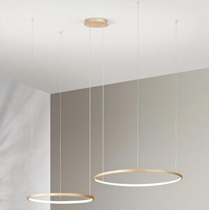 Ondaluce - LED stmievateľný luster na lanku SOEL LED/28W/230V + LED/38W zlatá