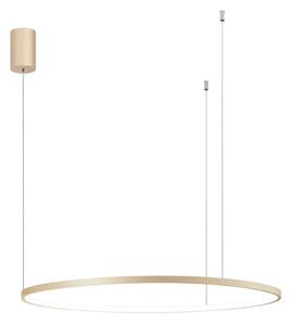 Ondaluce - LED stmievateľný luster na lane SOEL LED/38W/230V pr. 80 cm zlatý