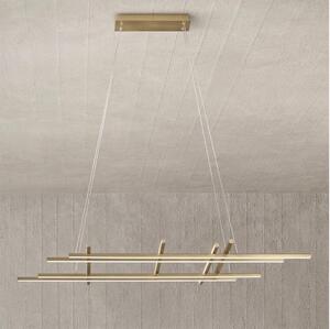 Ondaluce - LED Stmievateľný luster na lane MOVIDA LED/114W/230V zlatý